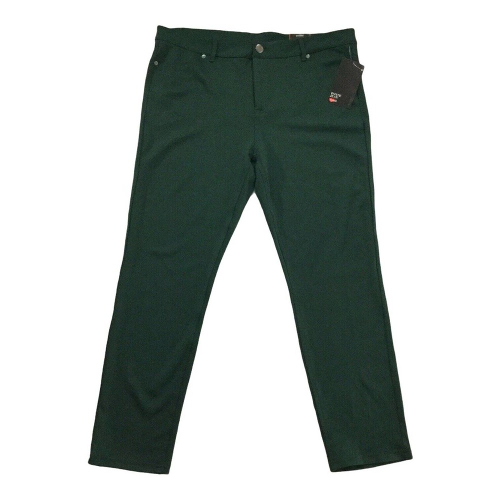 Avenue Pants 18 new $60 Dark Green Slim